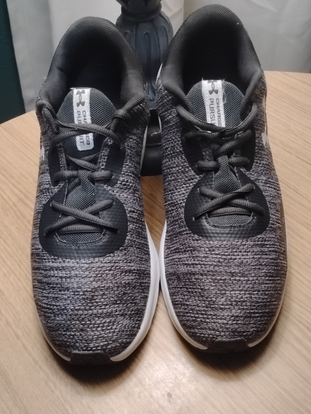 Under Armour Charged Pursuit 3 Men's Running Shoes - Black and Gray Knit